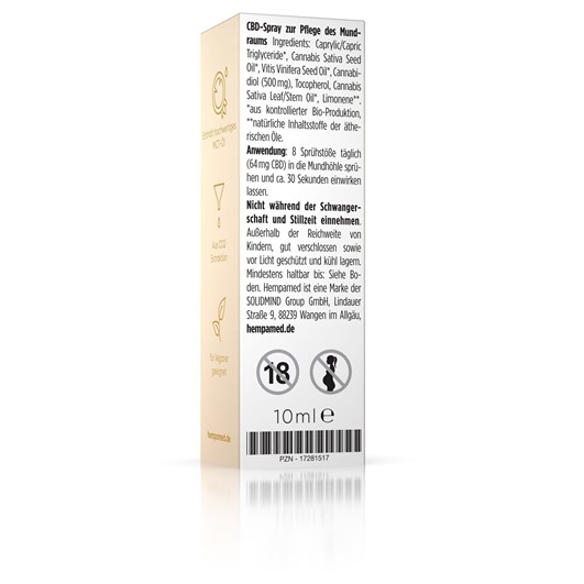 Hempamed 5CBD Verpackung Rückseite