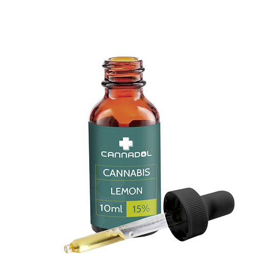 Cannabidiol Öl Tropfen 15% mit Lemon-Geschmack von Cannadol