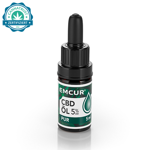 CBD Öl 5% Emcur mit CBD Gütesiegel